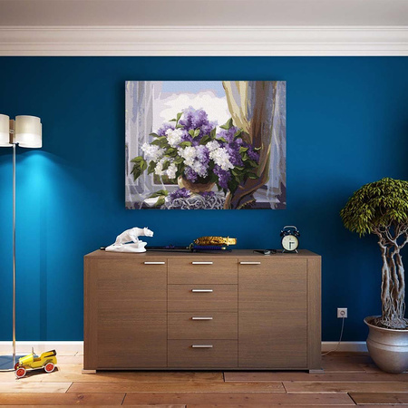 Bez na oknie Malowanie po numerach