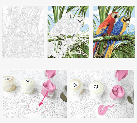 Brązowy Krajobraz Obraz Do Malowania Po Numerach