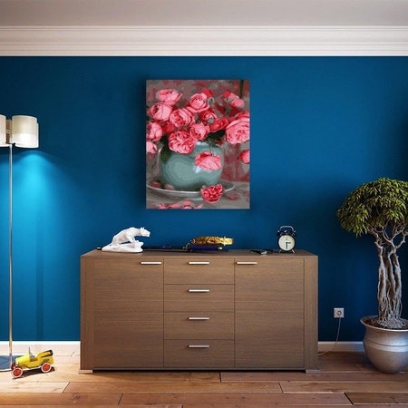 Róże herbaciane Malowanie Po Numerach