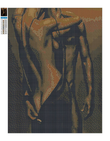 Mozaika Diamentowa 5D Bez Ramy Gorąca Pasja 30x40 Haft Diamentowy