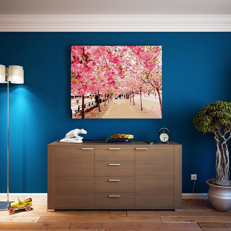 Kwitnienie wiśni Malowanie Po Numerach