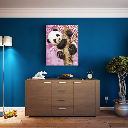 Słodka Panda Obraz Do Malowania Po Numerach