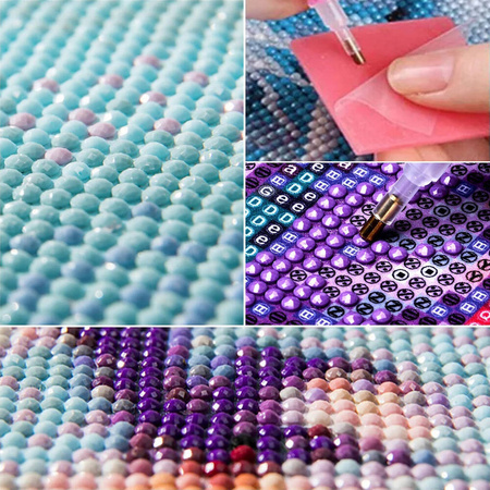 Mozaika Diamentowa 5D Bez Ramy Lisek 30x40 Haft Diamentowy