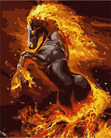 Ognisty koń Obraz Do Malowania Po Numerach