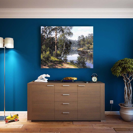 Leśna Rzeka Malowanie Po Numerach