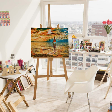 Niebo w Ogniu słońca Malowanie po numerach