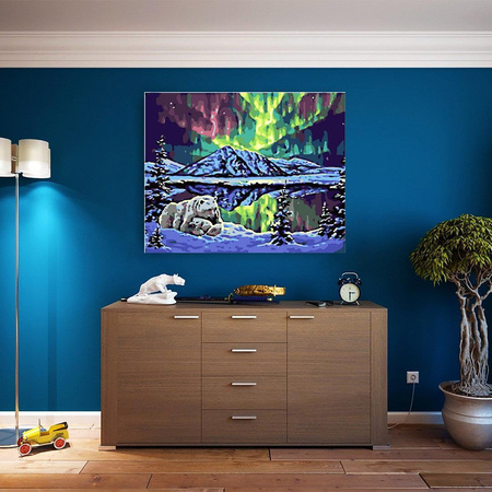 zorza polarna Obraz Do Malowania Po Numerach