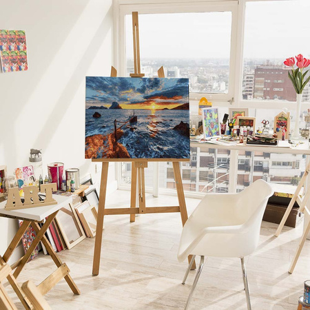 Zachód nad morzem Malowanie po numerach