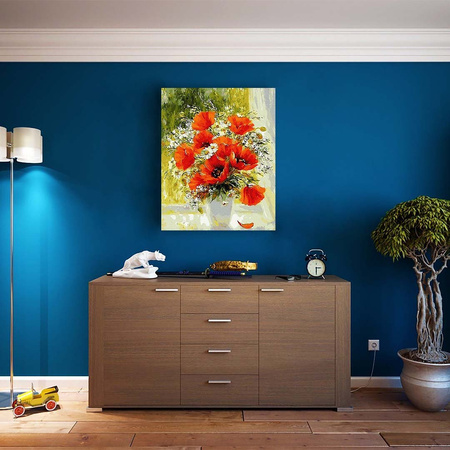 Maki i stokrotki Malowanie Po Numerach