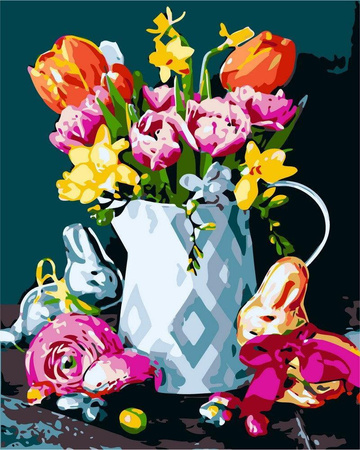 Kwiaty Obraz Do Malowania Po Numerach