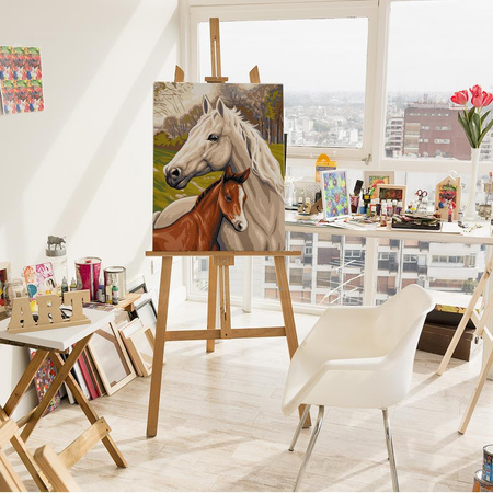 Rodzina koni Malowanie po Numerach