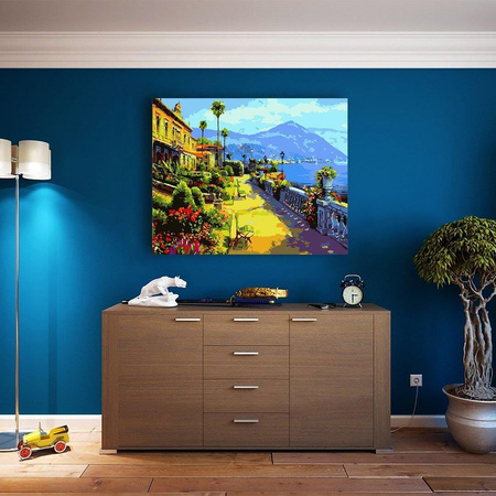 Uliczka Nad Morzem Malowanie Po Numerach