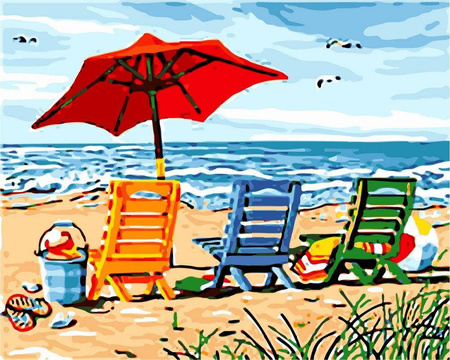 Jasne lato Obraz Do Malowania Po Numerach