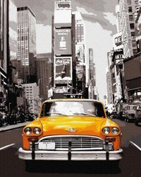 Retro Taxi Malowanie po numerach