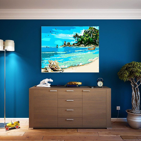 Rajskie Wybrzeże Obraz Do Malowania Po Numerach