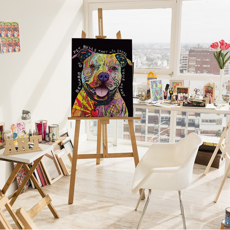 Piesek Pitbull Malowanie Po Numerach