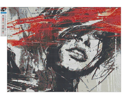 Mozaika Diamentowa 5D Bez Ramy Abstrakcja Odnalezienie Siebie 30x40 Haft Diamentowy