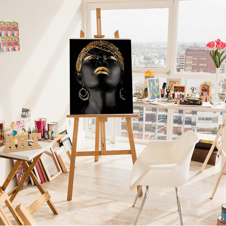 Dziewczyna w złocie Obraz Do Malowania Po Numerach