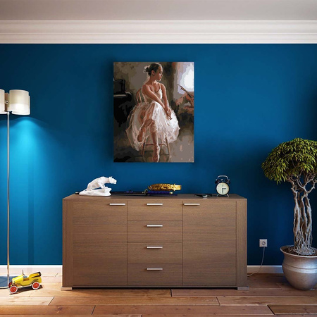 Młoda gwiazda baletu Malowanie po numerach