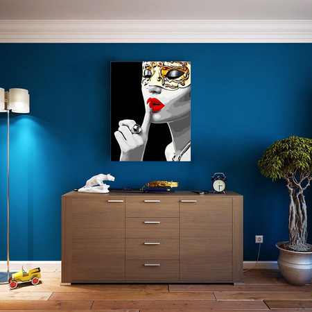 Zamaskowana dziewczyna Obraz Do Malowania Po Numerach