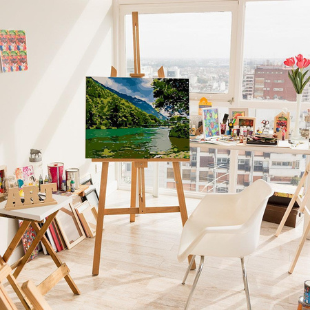 Górska rzeka Obraz Do Malowania Po Numerach