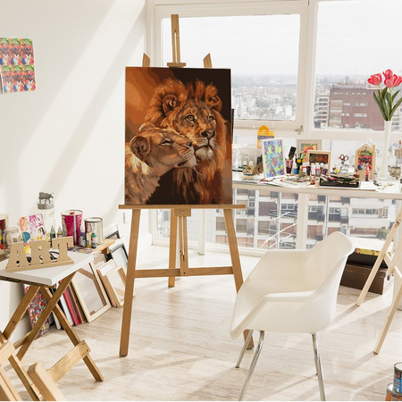 Król Lew i Nala Malowanie Po Numerach