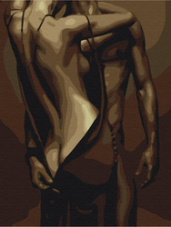 Mozaika Diamentowa 5D Bez Ramy Gorąca Pasja 30x40 Haft Diamentowy