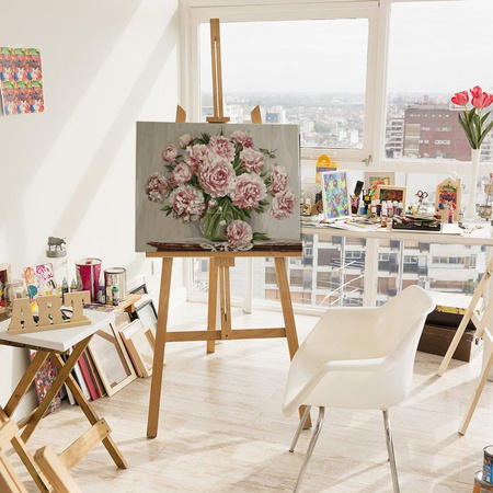 Piwonie ogrodowe Malowanie Po Numerach