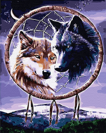 Nocne Wilki Obraz Do Malowania Po Numerach