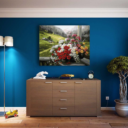 Alpejski krajobraz Malowanie Po Numerach