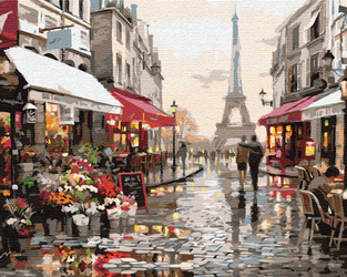 Para w Paryżu Malowanie Po Numerach