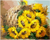 Słoneczniki w Koszyku Malowanie po Numerach