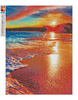 Mozaika Diamentowa 5D Bez Ramy Zachód słońca 30x40 Haft Diamentowy