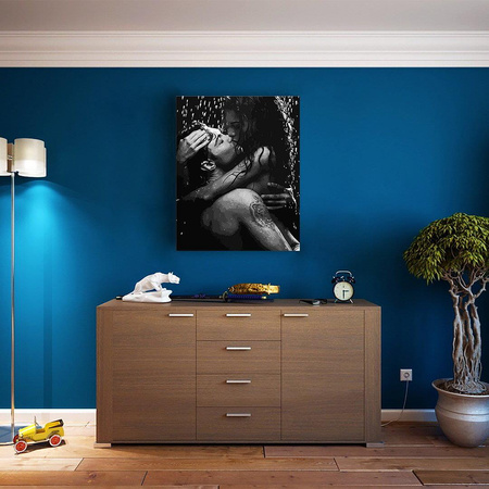 Pocałunki w deszczu Obraz Do Malowania Po Numerach