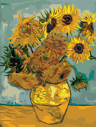 Mozaika Diamentowa 5D Bez Ramy Słoneczniki (Van Gogh) 30x40 Haft Diamentowy