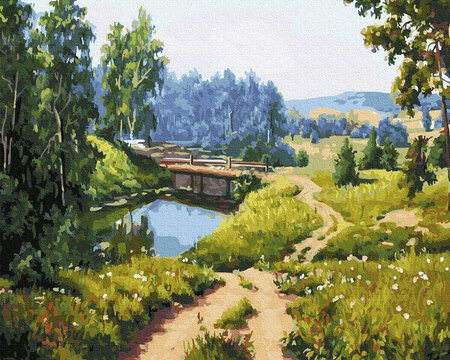 Ciche piękno natury Malowanie po numerach