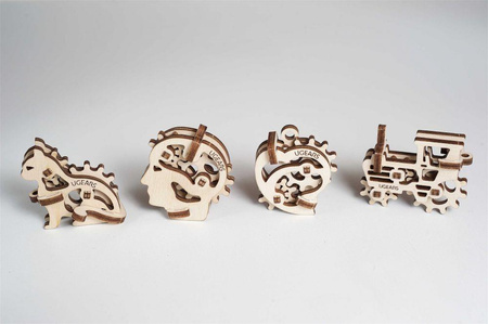 U-Fidgety Trybiki mechaniczne zabawki do składania 4 szt.