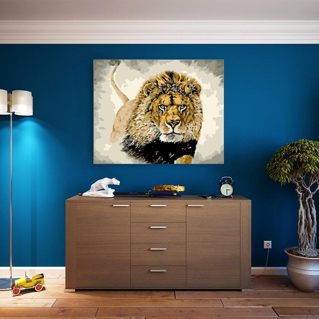 Postać Lwa Obraz Do Malowania Po Numerach