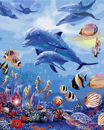Świat Morski Obraz Do Malowania Po Numerach