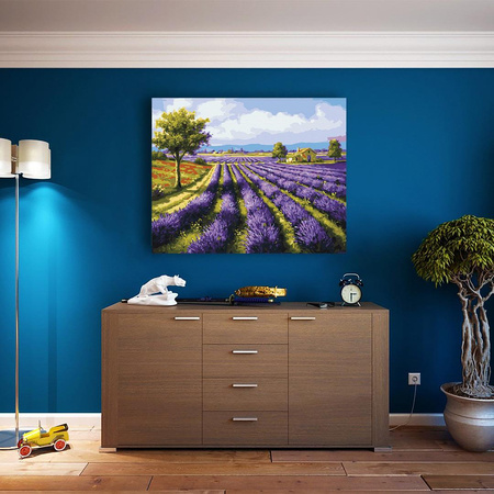 Pola lawendy Obraz Do Malowania Po Numerach