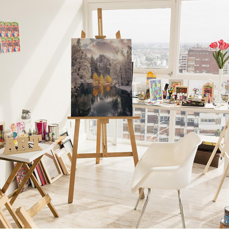 Zimowy las Obraz Do Malowania Po Numerach