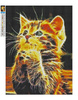 Mozaika Diamentowa 5D Bez Ramy Miłość Kota 30x40 Haft Diamentowy