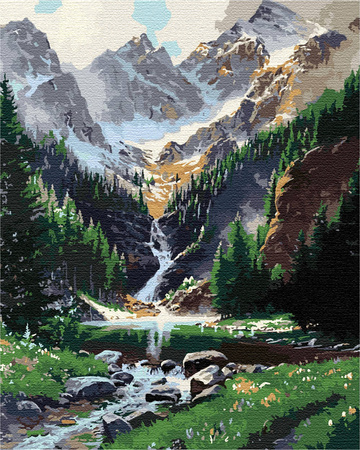 Rzeka Górna Obraz Do Malowania Po Numerach