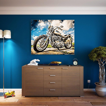 Motocykl Obraz Do Malowania Po Numerach