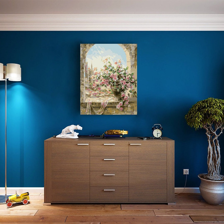 Kwiaty w oknie Malowanie Po Numerach