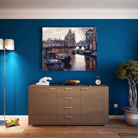 Wieczorne molo Malowanie po numerach