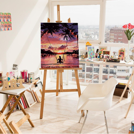 Huśtawka na plaży Obraz Do Malowania Po Numerach