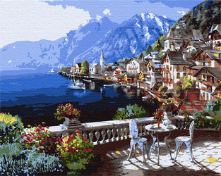 Taras Nad Morzem Malowanie Po Numerach