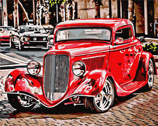 Samochód retro Obraz Do Malowania Po Numerach