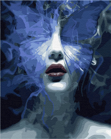 Dziewczyna we mgle Obraz Do Malowania Po Numerach